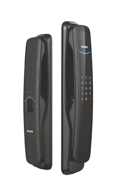 Электронный биометрический дверной замок Philips EasyKey 702 (face unlock), чёрный - фото 1 - id-p224825984