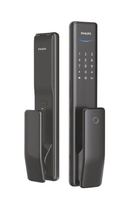 Электронный биометрический дверной замок Philips EasyKey Alpha, чёрный - фото 1 - id-p224825985
