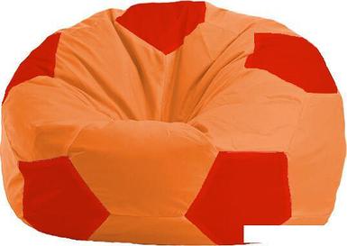 Кресло-мешок Flagman Мяч М1.1-217 (оранжевый/красный)