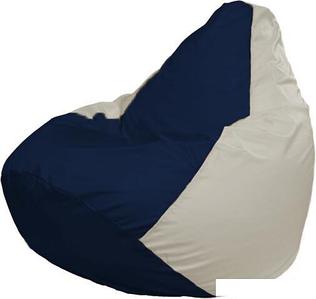 Кресло-мешок Flagman Груша Макси Г2.1-51 (белый/синий темный)