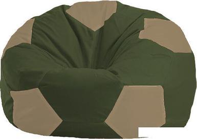 Кресло-мешок Flagman Мяч М1.1-52 (оливковый темный/бежевый темный)