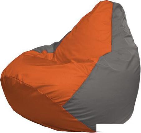 Кресло-мешок Flagman Груша Макси Г2.1-214 (серый/оранжевый), фото 2