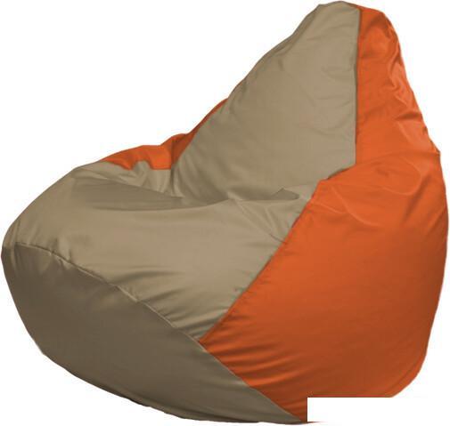 Кресло-мешок Flagman Груша Макси Г2.1-90 (оранжевый/бежевый темный)