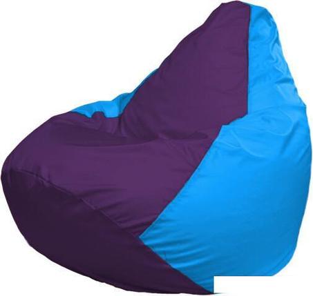 Кресло-мешок Flagman Груша Макси Г2.1-74 (голубой/фиолетовый), фото 2