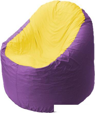 Кресло-мешок Flagman Браво B1.1-37 (оксфорд/дюспо, желтый/фиолетовый) - фото 1 - id-p224104314