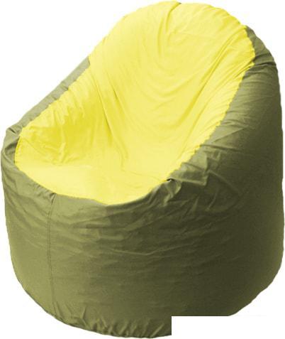 Кресло-мешок Flagman Браво B1.1-29 (оксфорд/дюспо, желтый/оливковый) - фото 1 - id-p224104379