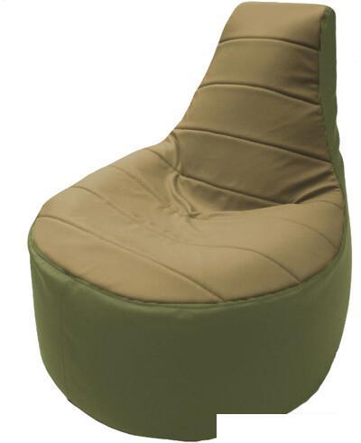 Кресло-мешок Flagman Трон Т1.3-27 (бежевый/оливковый) - фото 1 - id-p224149893