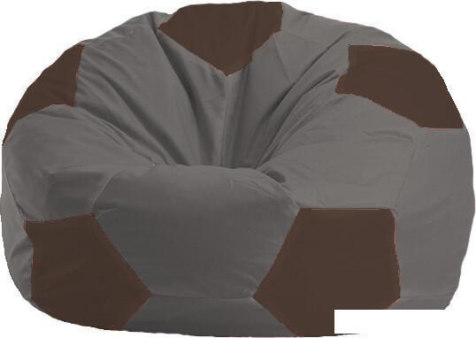 Кресло-мешок Flagman Мяч М1.1-470 (серый темный/коричневый), фото 2