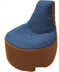 Кресло-мешок Flagman Трон Т1.3-25 (синий/оранжевый)
