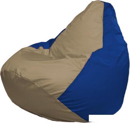 Кресло-мешок Flagman Груша Макси Г2.1-85 (синий/бежевый темный), фото 2