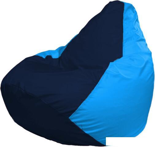 Кресло-мешок Flagman Груша Макси Г2.1-48 (голубой/синий темный)