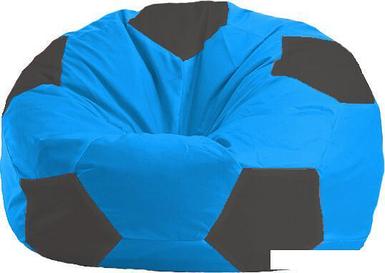 Кресло-мешок Flagman Мяч М1.1-267 (голубой/черный)