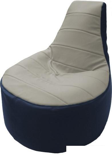 Кресло-мешок Flagman Трон Т1.3-14 (белый/синий)