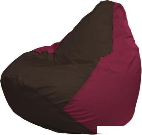 Кресло-мешок Flagman Груша Макси Г2.1-318 (бордовый/коричневый), фото 2