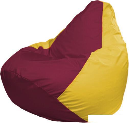 Кресло-мешок Flagman Груша Макси Г2.1-309 (желтый/бордовый)