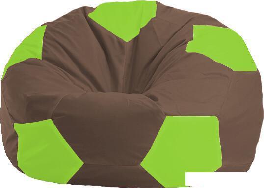 Кресло-мешок Flagman Мяч М1.1-325 (коричневый/салатовый), фото 2