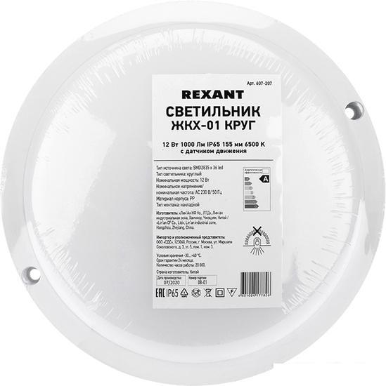 Уличный настенный светильник Rexant 607-207 - фото 4 - id-p224707305