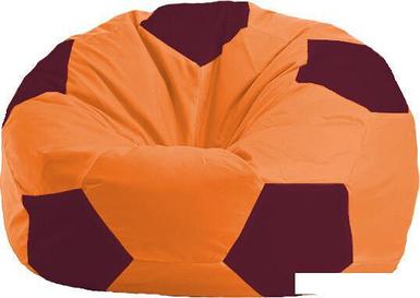Кресло-мешок Flagman Мяч М1.1-222 (оранжевый/бордовый)