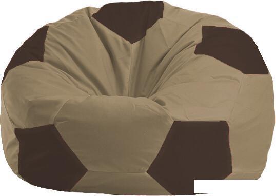 Кресло-мешок Flagman Мяч М1.1-93 (бежевый темный/коричневый)
