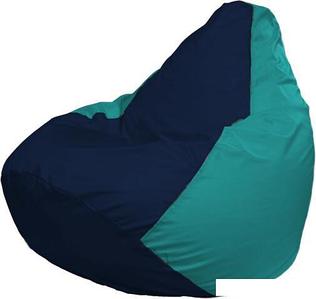 Кресло-мешок Flagman Груша Макси Г2.1-50 (бирюзовый/синий темный)