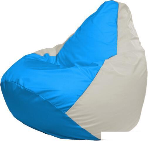 Кресло-мешок Flagman Груша Макси Г2.1-282 (белый/голубой)