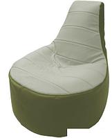 Кресло-мешок Flagman Трон Т1.3-28 (белый/оливковый)