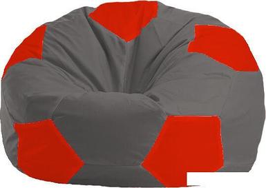 Кресло-мешок Flagman Мяч М1.1-362 (серый темный/красный)