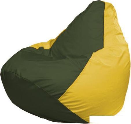 Кресло-мешок Flagman Груша Макси Г2.1-57 (желтый/оливковый темный), фото 2