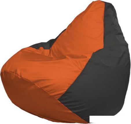 Кресло-мешок Flagman Груша Макси Г2.1-210 (серый темный/оранжевый), фото 2