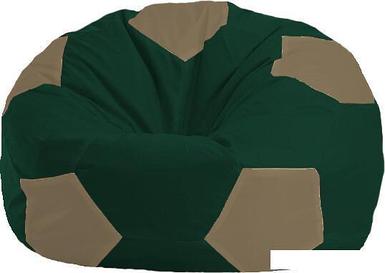 Кресло-мешок Flagman Мяч М1.1-60 (зеленый темный/бежевый темный)