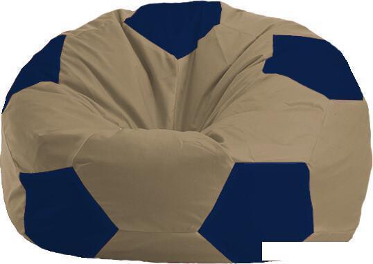 Кресло-мешок Flagman Мяч М1.1-80 (бежевый темный/синий темный), фото 2