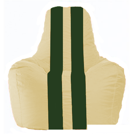 Кресло-мешок Flagman Спортинг С1.1-137 (бежевый/темно-зеленый), фото 2
