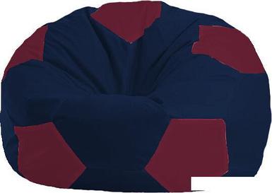 Кресло-мешок Flagman Мяч М1.1-49 (синий темный/бордовый)