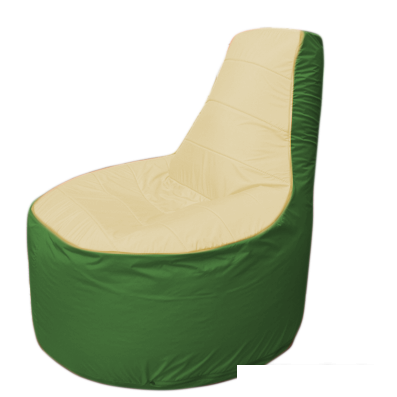 Кресло-мешок Flagman Трон Т1.1-2008 (бежевый/зеленый) - фото 1 - id-p224147191
