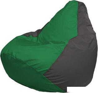 Кресло-мешок Flagman Груша Макси Г2.1-238 (серый темный/зеленый)