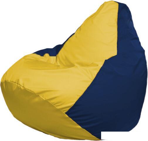 Кресло-мешок Flagman Груша Макси Г2.1-248 (синий темный/желтый)