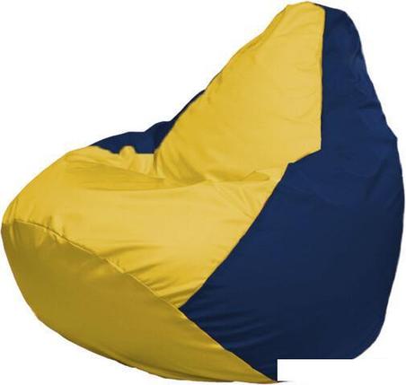 Кресло-мешок Flagman Груша Макси Г2.1-248 (синий темный/желтый), фото 2