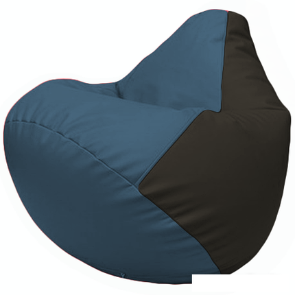 Кресло-мешок Flagman Груша Г2.3-0316 (синий/черный), фото 2