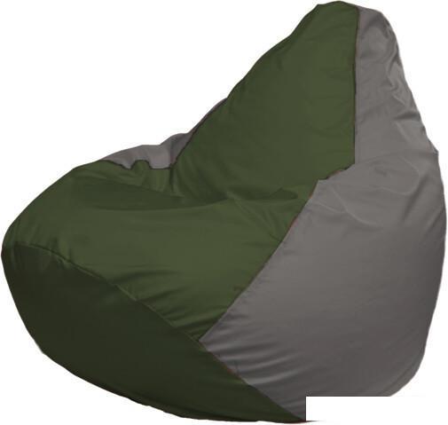 Кресло-мешок Flagman Груша Макси Г2.1-53 (серый/оливковый темный)