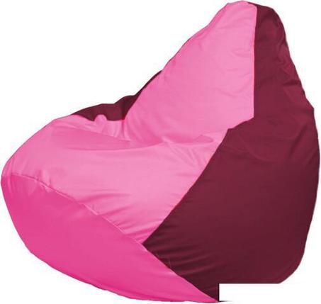 Кресло-мешок Flagman Груша Макси Г2.1-203 (бордовый/розовый), фото 2