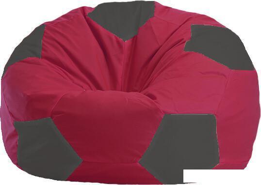 Кресло-мешок Flagman Мяч М1.1-300 (бордовый/серый темный), фото 2