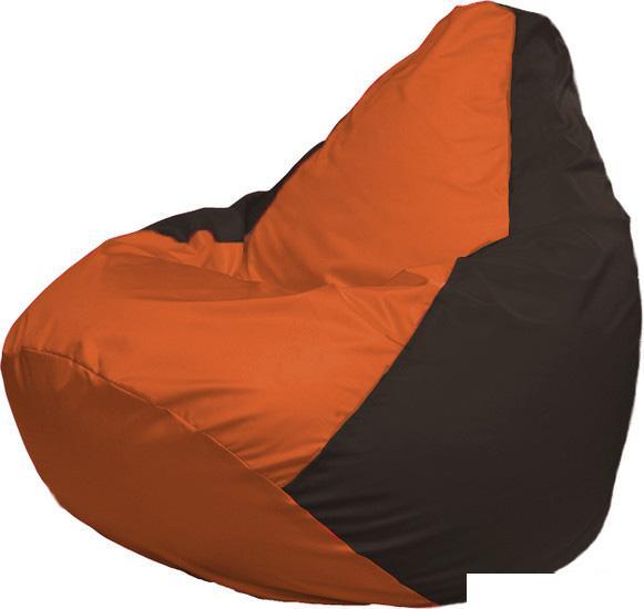Кресло-мешок Flagman Груша Макси Г2.1-218 (оранжевый/коричневый) - фото 1 - id-p224102965