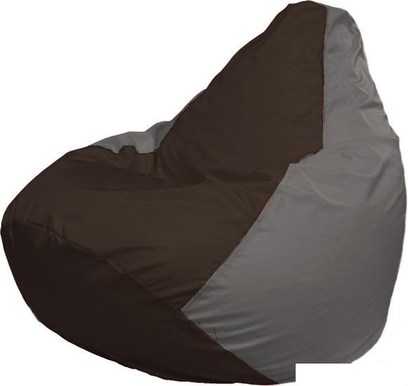 Кресло-мешок Flagman Груша Макси Г2.1-327 (коричневый/серый) - фото 1 - id-p224102968