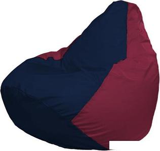 Кресло-мешок Flagman Груша Макси Г2.1-49 (бордовый/синий темный)