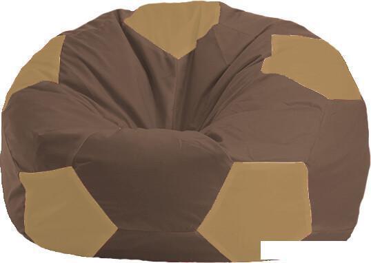 Кресло-мешок Flagman Мяч М1.1-330 (коричневый/бежевый темный), фото 2