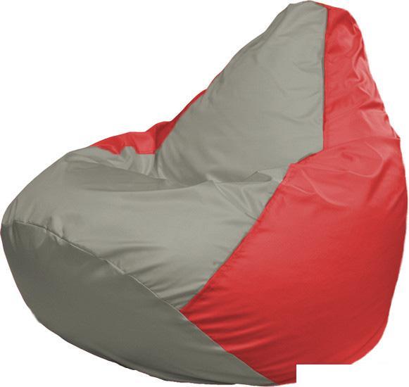 Кресло-мешок Flagman Груша Макси Г2.1-332 (серый/красный) - фото 1 - id-p224103015