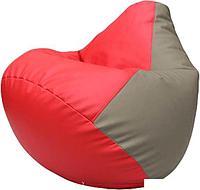 Кресло-мешок Flagman Груша Макси Г2.3-0902 (красный/светло-серый)