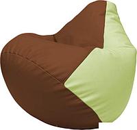 Кресло-мешок Flagman Груша Макси Г2.3-0704 (коричневый/светло-салатовый)
