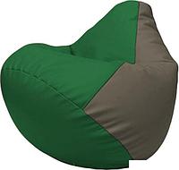 Кресло-мешок Flagman Груша Макси Г2.3-0117 (зелёный/серый)