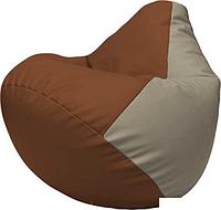 Кресло-мешок Flagman Груша Макси Г2.3-0702 (коричневый/светло-серый)